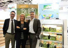Andrea G. Montagna (direttore commerciale), Laura Bettazzoli (direttore marketing) e Gianfranco D'Amico (amministratore delegato) di Bonduelle Italia.