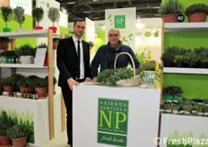 Presente alla 25ma edizione della tre-giorni berlinese anche l'azienda agricola Palma, specializzata nella produzione di erbe aromatiche e situata alle porte del Parco nazionale del Cilento (Campania). In foto: Raffaele e Nicola Palma.