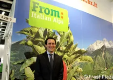 Nicola Zanotelli, direttore di From Italian Alps, societa' nata dalla collaborazione fra le organizzazioni di produttori di Trentino e Alto Adige (VOG, VIP, Melinda, La Trentina, VOG-Products). From e' chiamata a promuovere le esportazioni di mele della regione verso Paesi extra-UE.