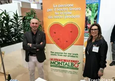 Enrico Giuliani ed Enrica Montalbo' della pugliese Frutta Italia Montalbo'.