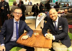 Fabio Zanesco (responsabile commerciale) e Benjamin Laimer (sales promotion) di VI.P, l'Associazione delle Cooperative Ortofrutticole della Val Venosta.