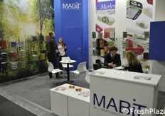 Mabit packaging di Bolzano. In fiera erano presenti Melanie Schroffenegger (in piedi a sinistra) e Bernd Steiner (seduto a destra).