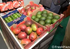 Frutta tropicale nello stand della compagnia tedesca Westfalia Fruit