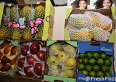 Frutta tropicale nello stand della compagnia portoghese Luis Vicente