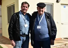 Daniele Marangoni insieme al papa' Caterino, 89 anni e una vita laboriosa spesa, insieme a tante altre famiglie di agricoltori, nel trasformare l'Agro Pontino nel paradiso dell'orticoltura che e' oggi.