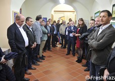 "Al termine del convegno momento conviviale presso "Terra Viva", punto vendita dei prodotti tipici d'Abruzzo"