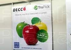 Decco presenta TruPick: la nuova soluzione per la conservazione della frutta 1-MCP in gel , prodotto già registrato in USA e Turchia, a breve anche in Europa. TruPick viene fornito in sacchetti o capsule entrambe solubili in acqua grazie ad una nuova formula micro-assorbente.