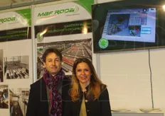 Maf Roda Italia: La missione del gruppo MAF RODA e' realizzare sistemi innovativi di calibratura, confezionamento e movimentazione dei prodotti ortofrutticoli freschi. Da sx: Paolo Mambelli e Maria Luisa Leardini.