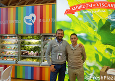 Umberto e Nicola presso lo stand Ambruosi & Viscardi.