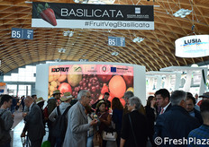 Lo stand della Basilicata, regione partner durante questa edizione di Macfrut.