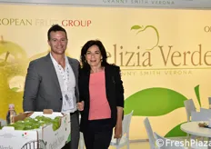 Nicola Detomi della European Fruit Group e Catia Bagnara della DCS Tramaco.