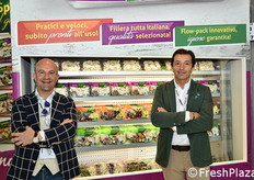 Giorgio Grespan e Romeo Fuser, rispettivamente vicepresidente e presidente del Consorzio Funghi Treviso.