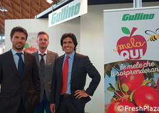 Armando Peirone, sales manager, Saverio Principiano, sales manager Europe e Giovanni Gullino, direttore generale e direttore acquisti presso l'omonima azienda piemontese Gullino.