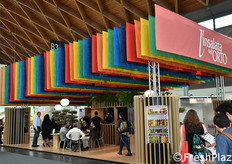 Lo scenografico stand de L'Insalata dell'Orto.