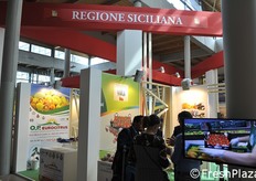 Qui e nelle foto seguenti, lo stand collettivo della Regione Siciliana.