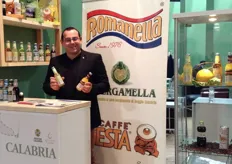 Salvatore Cosentino titolare della Romanella specializzata nella produzione di bevande nei gusti arancia e bergamotto.