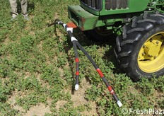 Particolare del dispositivo, artigianale ma efficace.