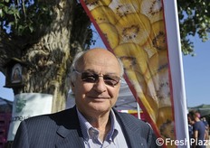 "Il professor Guglielmo Costa dell'Università di Bologna, "padre" della varietà AC1536."