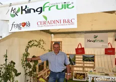 Carlo Ceradini presso lo stand della KingFruit, Ceradini Group.