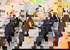 Francesco Nicodemo (presidente), Alessandro Petrelli (ufficio commerciale) e Federico Nicodemo (responsabile sales department)di Assofruit Italia.