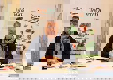 Allo stand TerraOrti troviamo Pino Del Gaudio, presidente del Del Gaudio Group.