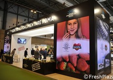 Lo stand del Centro Agroalimentare di Roma.