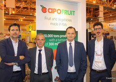 Apofruit Italia presente in forze anche negli States. Da sinistra Renzo Balestri, Claudio Magnani, Ilenio Bastoni, Antonio Moretti.