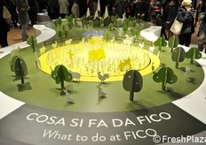 Il plastico dell'ingresso.