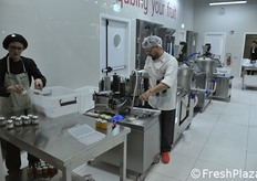 Zona di preparazione dei trasformati.