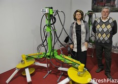 Corina Cesari e Cesare Perini dell'azienda Cesari macchine agricole.