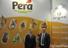 Alberto Garbuglia, Ad di Origine Group, e Ilenio Bastoni direttore Apofruit.