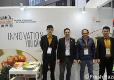 Robin Xu, Alessandro Pirondi, Michele Vitagliano e Kevin Kong di Biolchim.