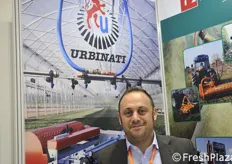 Alessandro Mazzacano di Urbinati, azienda di San Mauro Pascoli (Fc) che realizza tecnologie per ortoflorovivaismo.