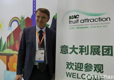 Renzo Piaraccini soddisfatto del buon esito della prima edizione di Mac Fruit Attraction China.