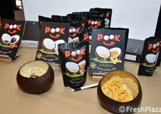 "Pook Coconut Chips" di PookSpaFoods, Germania. Si e' aggiudicato il primo premio del FLIA 2018. Crisps di cocco fresco e croccante."