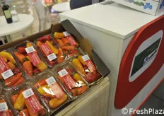 Confezioni di peperoni dolci da 250 gr. per Il Trifoglio.