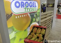 Orogel Fresco ha portato in fiera un prodotto di stagione, le pere a brand Opera.