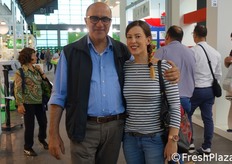 In visita alla fiera, Daniele Berardi e sua figlia Maria Giulia.