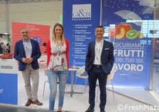 Broker assicurativi GI&BI. Da sinistra: Luca Giletta, Silvia Cosmi ed Ezio Boretto.