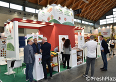 Lo stand collettivo di Italia Ortofrutta. Vi hanno partecipato 10 Organizzazioni di Produttori.