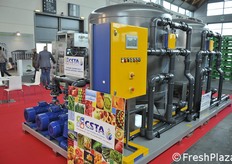 Attrezzature per il riutilizzo delle acque di lavaggio delle verdure.