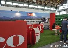 Lo stand Ico, imballaggi in cartone ondulato.