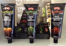 La linea Easy Montali di paté in tubetto nei gusti di peperoni, carciofi e pomodori secchi.