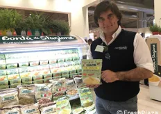 Franco Rollè direttore commerciale di Euroverde. Il marchio Euroverde ha presentato al Cibus un purè di patate senza latte, gluten free e certificato vegan.