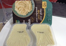 Purè di patate senza latte, gluten free e certificato vegan della linea Euroverde. Un prodotto che si rivolge quindi a un vasto target di consumatori, per un trend di mercato in crescita.