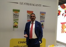 Carlo Ribezzi direttore commerciale del marchio Zarotti. L'azienda commercializza creme di acciughe in tubetto a marchio Le Stravaganti arricchite anche con pomodoro.