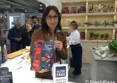 Francesca Carpita responsabile marketing di Nt Food l'azienda che produce la linea di snack dolci e salati con gluten free, senza a marchio Nutri Free.