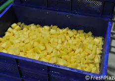 Cubetti di ananas.