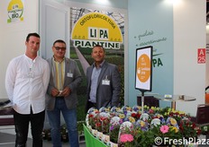 Stefano Goia, Titio Livio e Davide Paiatto dell'azienda Li.Pa Piantine.