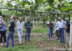 Un momento della visita.